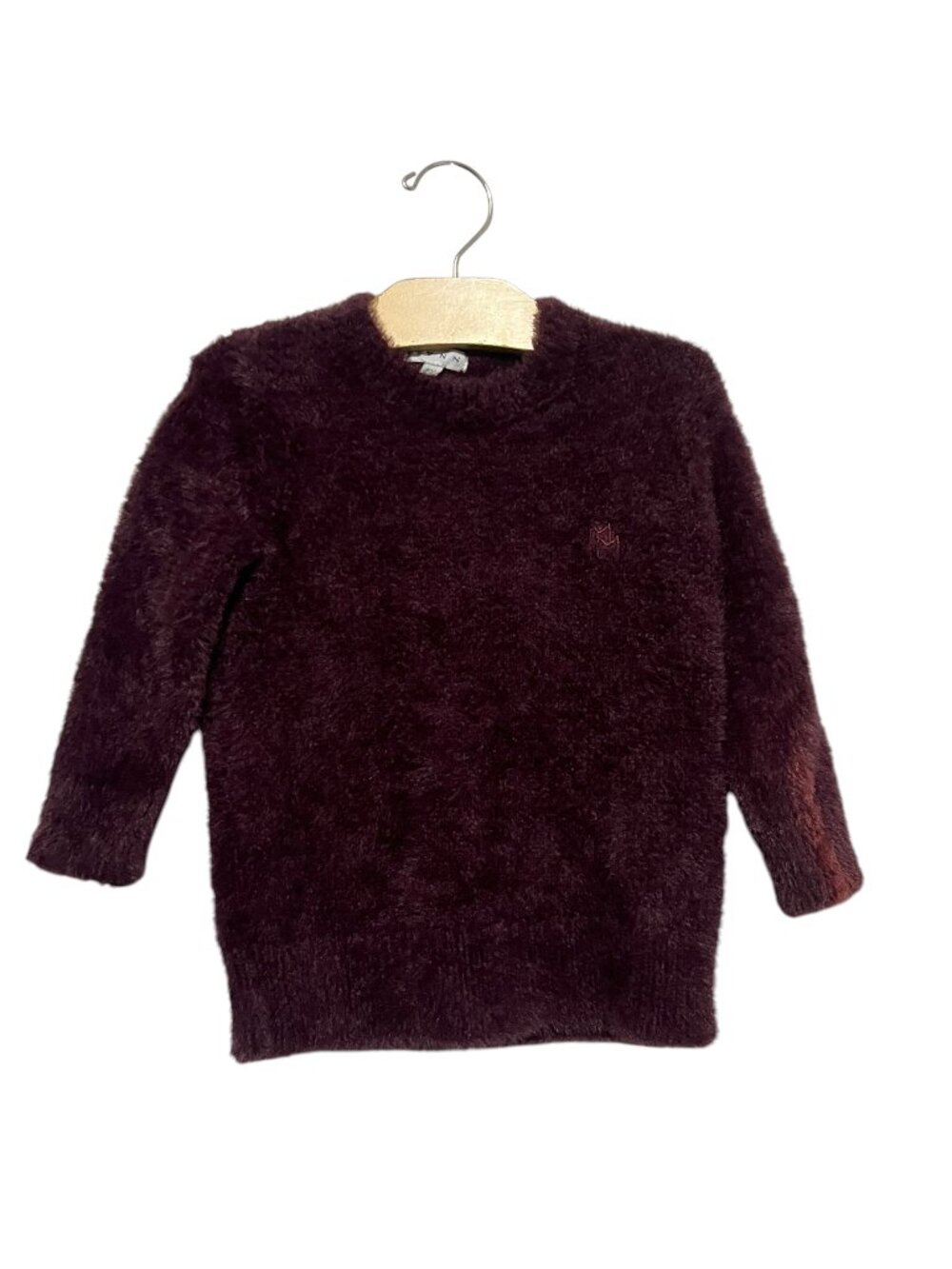 Mann Fuzzy Sweater Size 5 Purple Nylon
